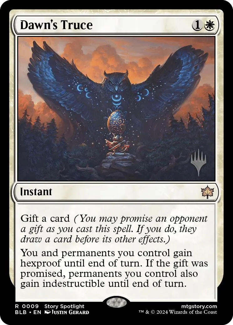 Dawn's Truce (Promo Pack) [Bloomburrow Promos] 1
