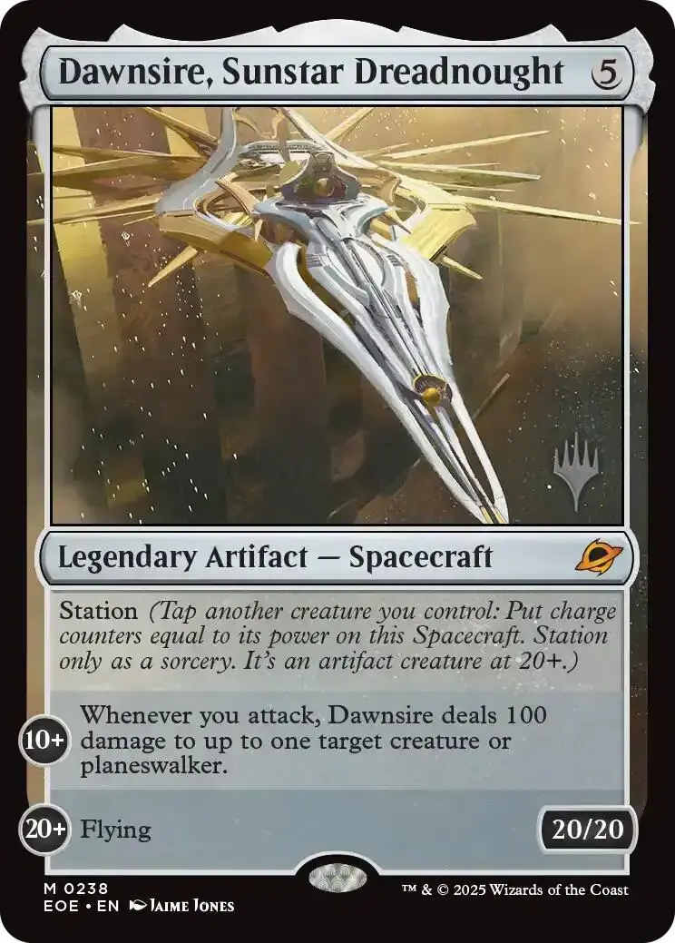 Dawnsire, Sunstar Dreadnought (Promo Pack) [Edge Of Eternities Promo Pack] 1