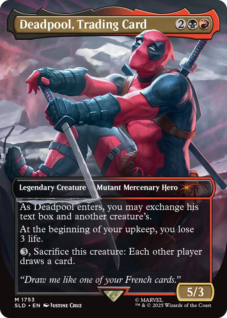 Deadpool, Trading Card (Rainbow Foil) [Secret Lair Drop Series] 1