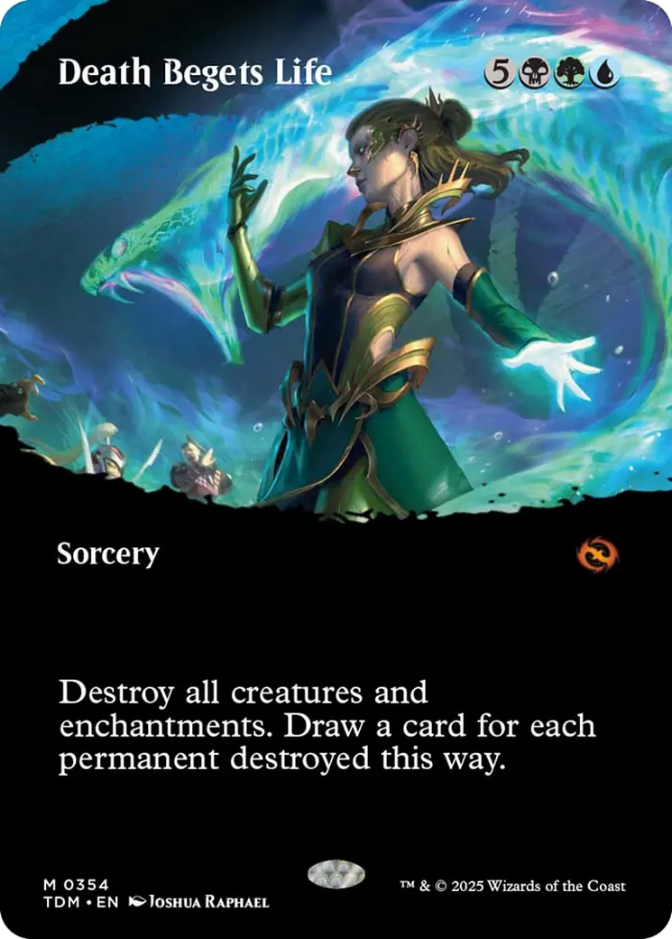 Death Begets Life (Borderless) [Tarkir: Dragonstorm] 1
