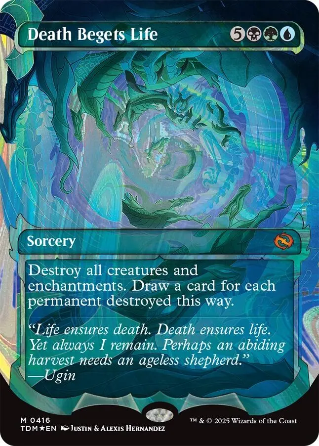 Death Begets Life (Showcase) (Halo Foil) [Tarkir: Dragonstorm] 1
