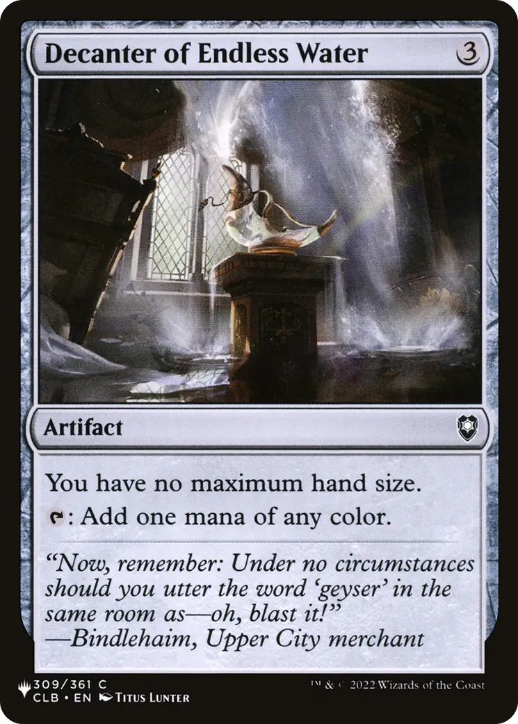 Decanter Of Endless Water [The List] 1