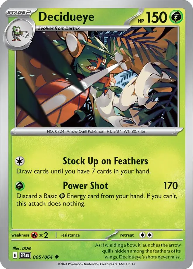 Decidueye (005/064) [Scarlet & Violet: Shrouded Fable] 1