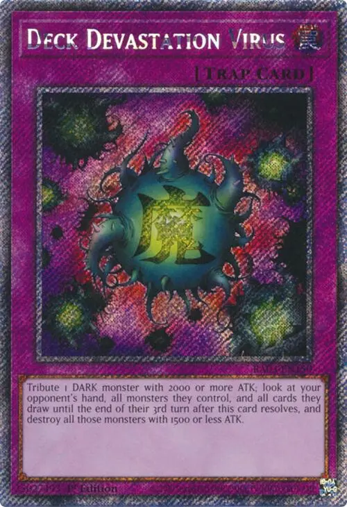 Deck Devastation Virus (Platinum Secret Rare) [Ra03-En150] Platinum Secret Rare 1