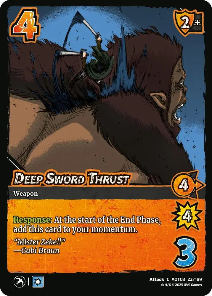 Deep Sword Thrust 1