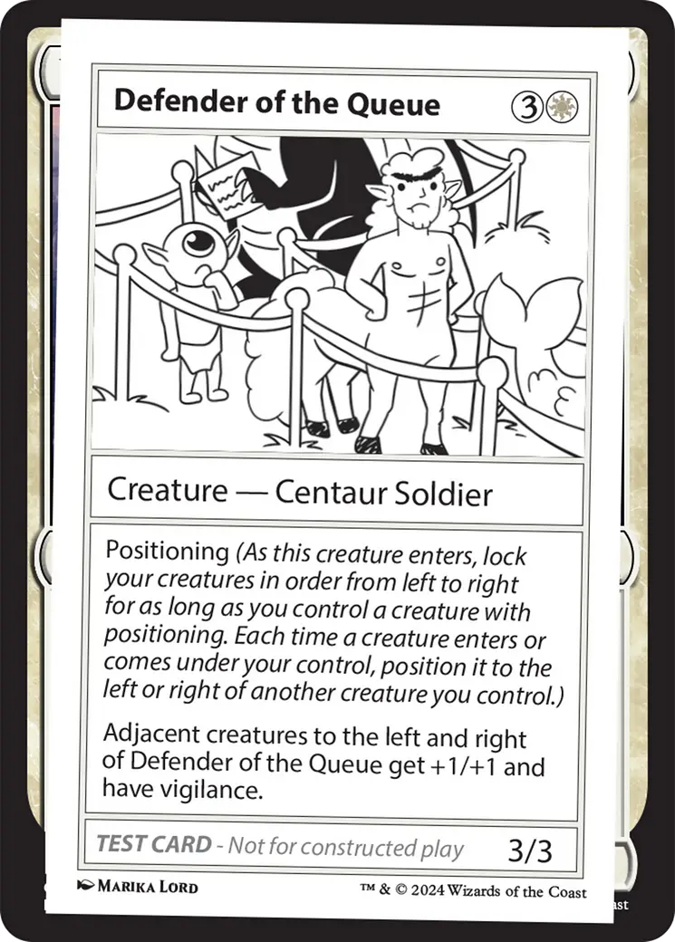 Defender Of The Queue [Mystery Booster 2 Playtest Cards] 1