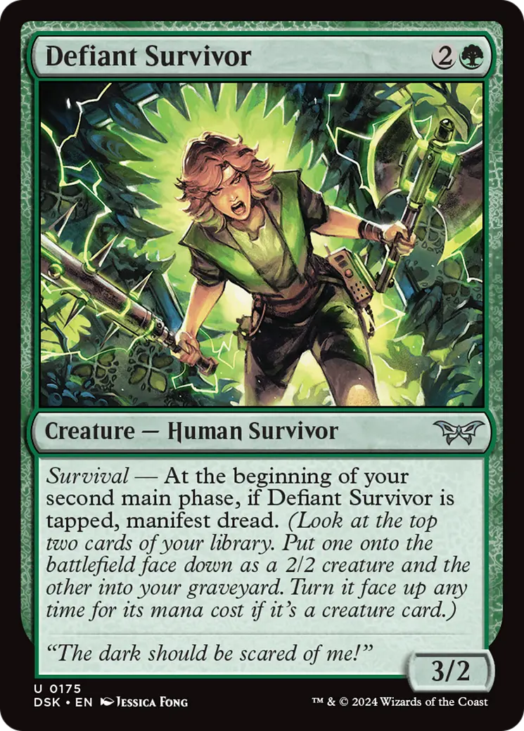 Defiant Survivor [Duskmourn: House Of Horror] 1