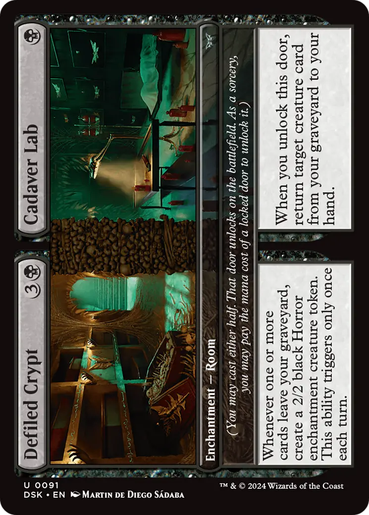 Defiled Crypt // Cadaver Lab [Duskmourn: House Of Horror] 1
