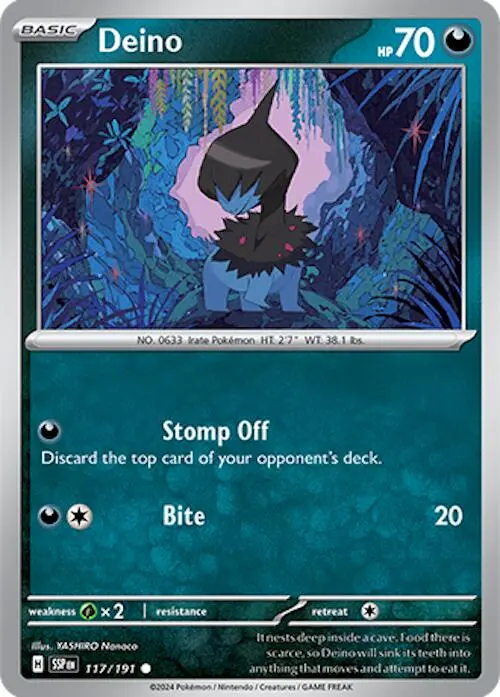 Deino (117/191) [Scarlet & Violet: Surging Sparks] 1