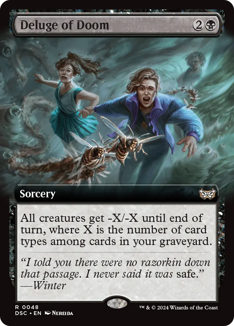 Deluge Of Doom (Extended Art) [Duskmourn: House Of Horror Commander] 1