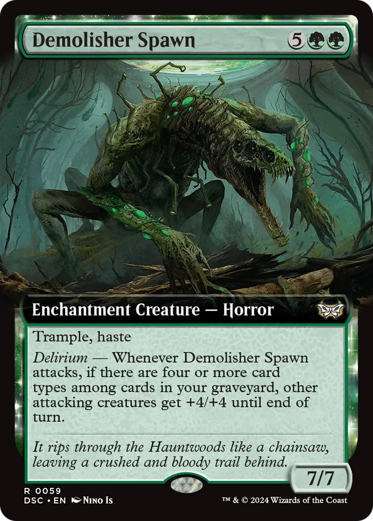 Demolisher Spawn (Extended Art) [Duskmourn: House Of Horror Commander] 1