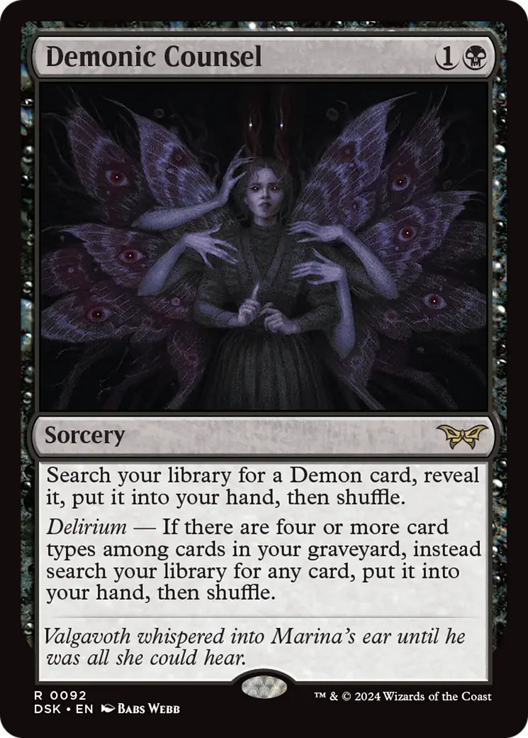 Demonic Counsel [Duskmourn: House Of Horror] 1