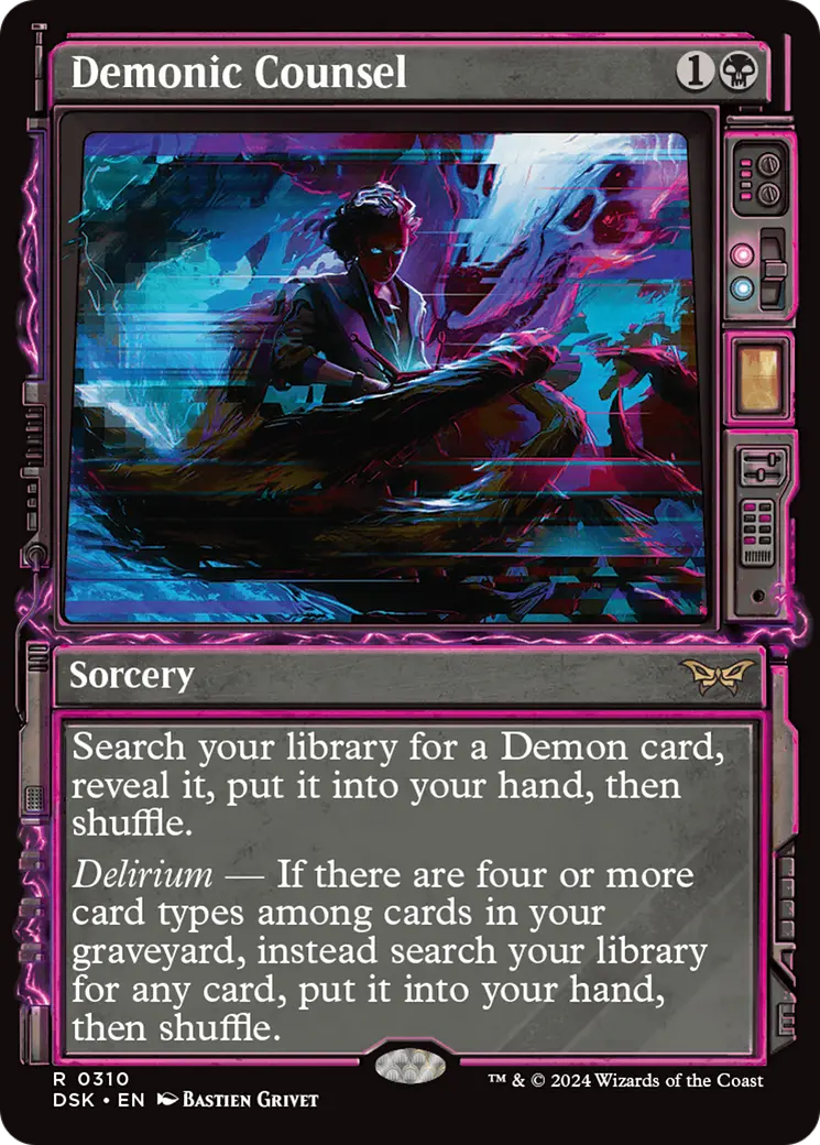 Demonic Counsel (Showcase) [Duskmourn: House Of Horror] 1