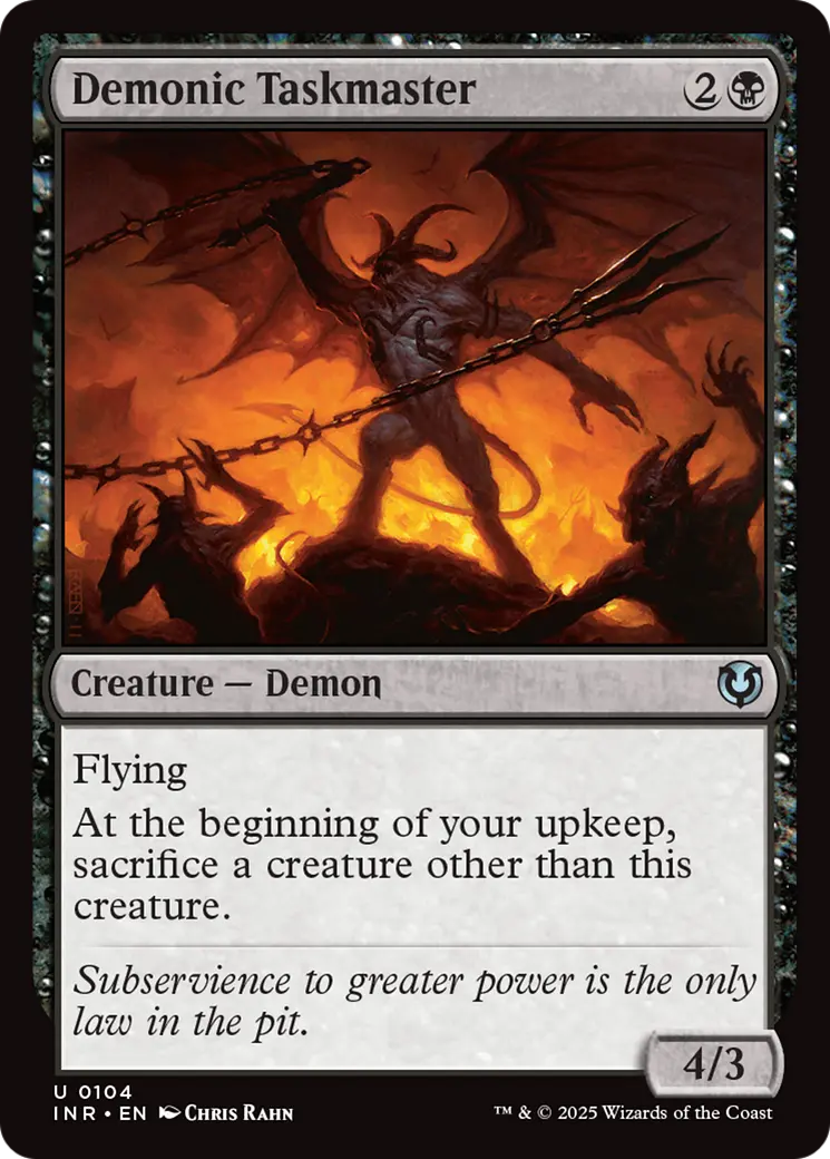 Demonic Taskmaster [Innistrad Remastered] 1