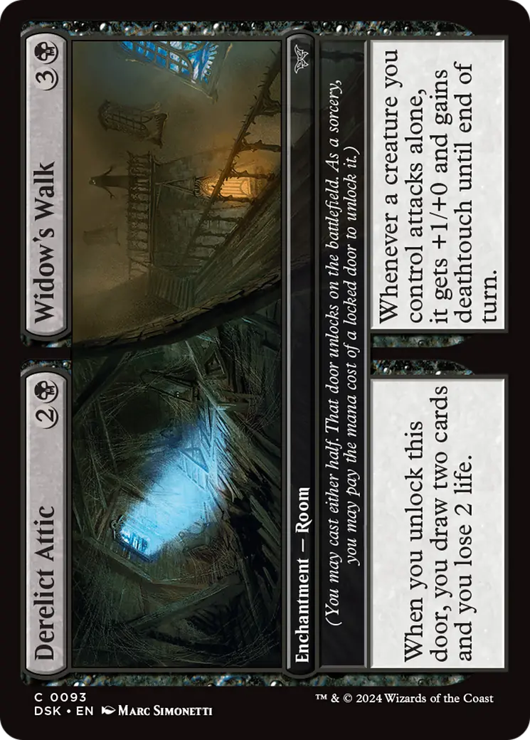Derelict Attic // Widow's Walk [Duskmourn: House Of Horror] 1