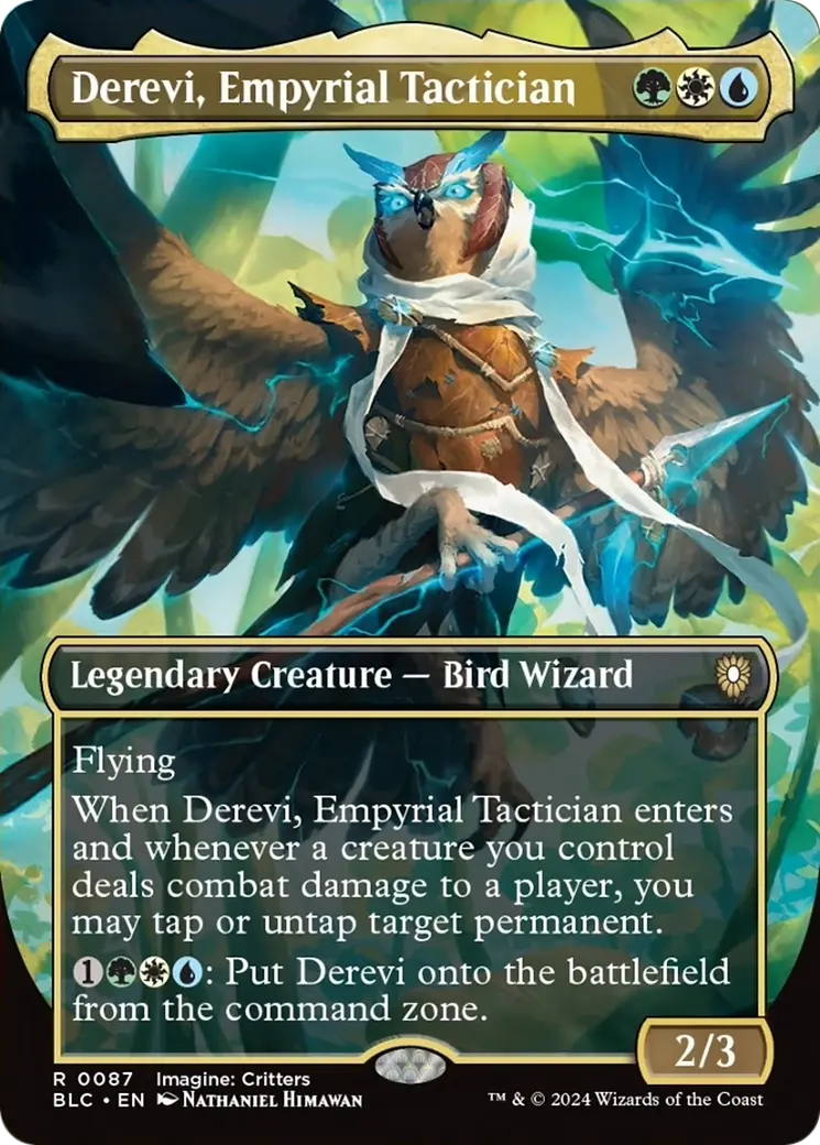 Derevi, Empyrial Tactician (Borderless) [Bloomburrow Commander] 1