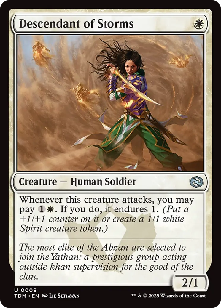 Descendant Of Storms [Tarkir: Dragonstorm] 1