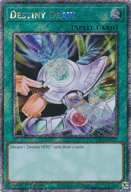 Destiny Draw (Platinum Secret Rare) [Ra03-En173] Platinum Secret Rare 1