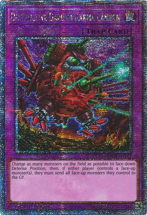 Destructive Daruma Karma Cannon [Ra04-En103] Quarter Century Secret Rare 1