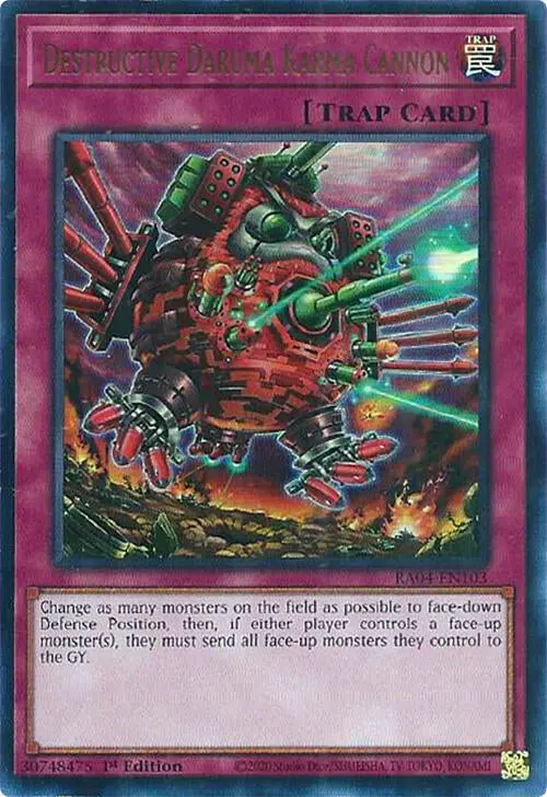 Destructive Daruma Karma Cannon [Ra04-En103] Ultra Rare 1