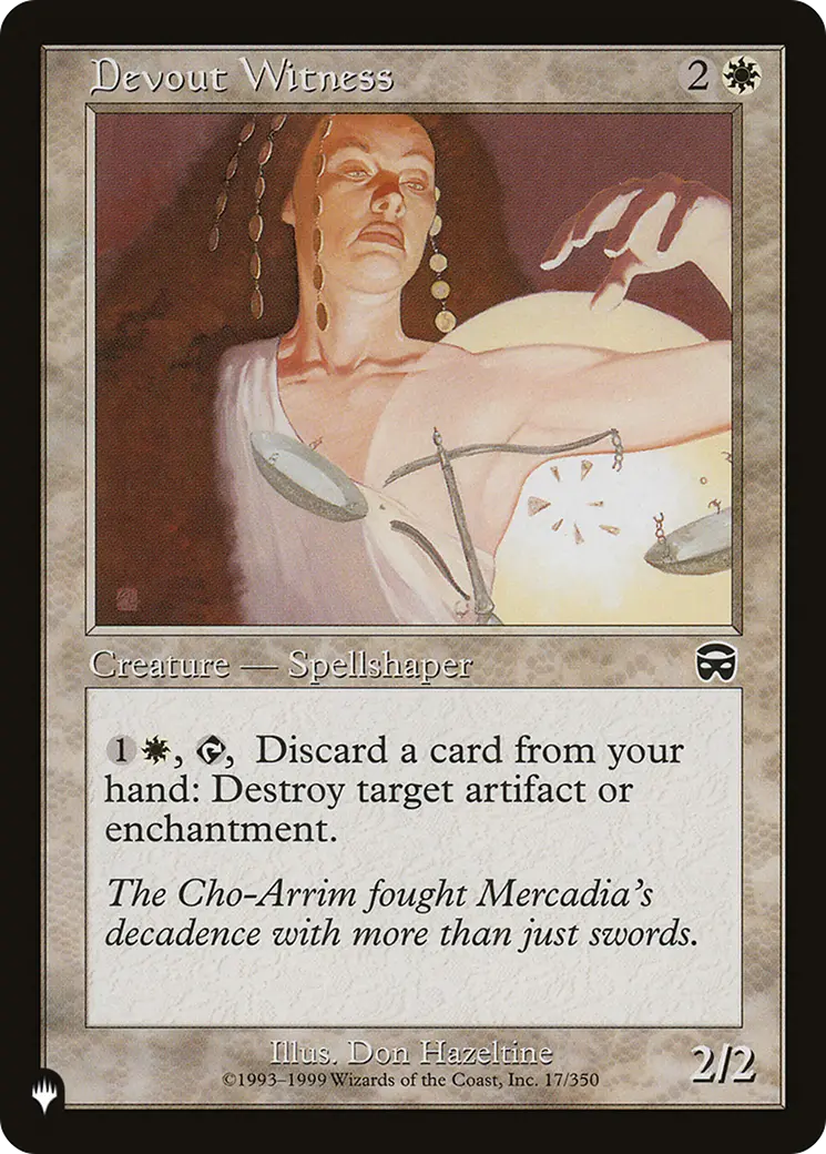 Devout Witness [The List] 1