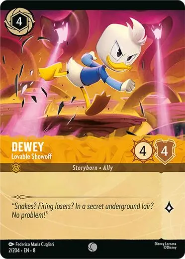 Dewey - Lovable Showoff (Cold Foil) (2/204) [Reign Of Jafar] 1