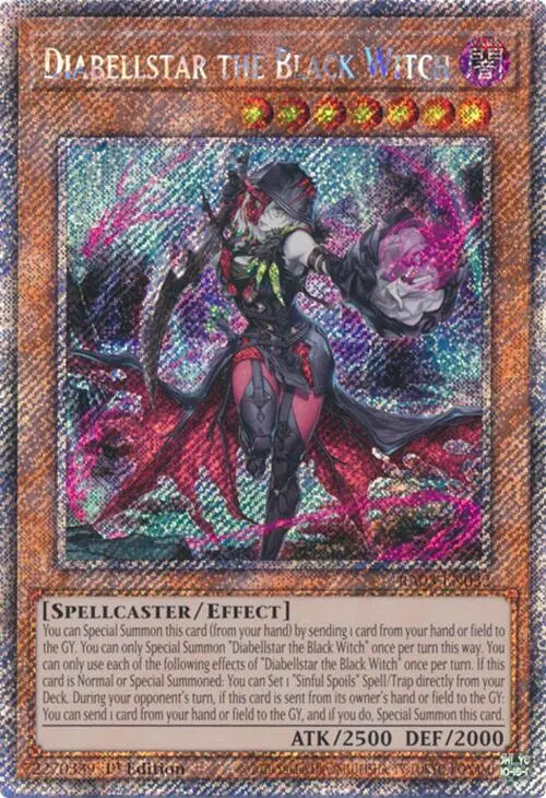 Diabellstar The Black Witch (Platinum Secret Rare) [Ra03-En032] Platinum Secret Rare 1