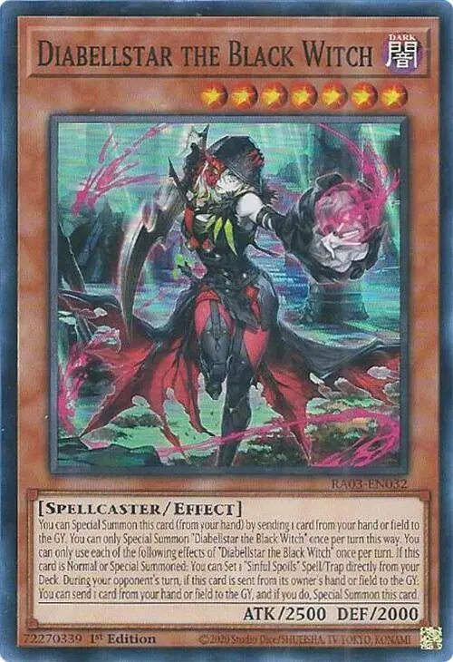 Diabellstar The Black Witch [Ra03-En032] Super Rare 1