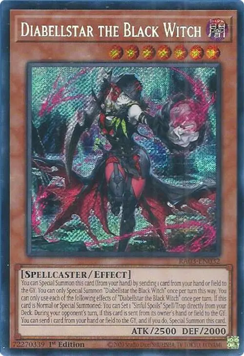 Diabellstar The Black Witch (Secret Rare) [Ra03-En032] Secret Rare 1