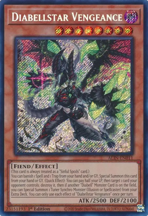 Diabellstar Vengeance [Alin-En011] Secret Rare 1