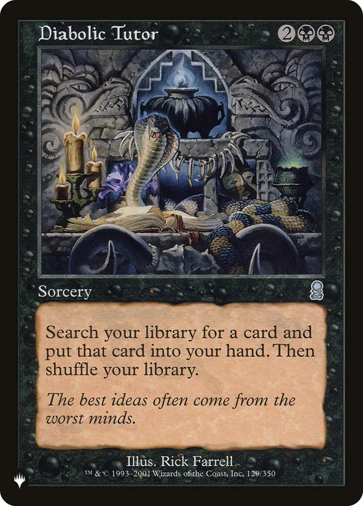 Diabolic Tutor [The List] 1