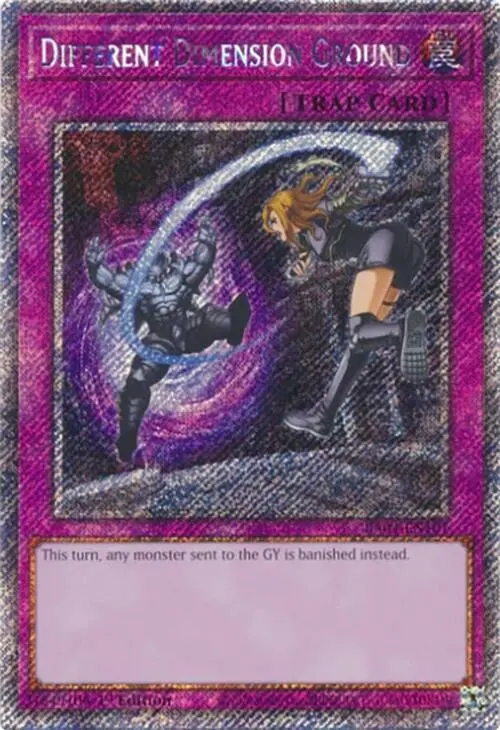Different Dimension Ground [Ra04-En101] Platinum Secret Rare 1