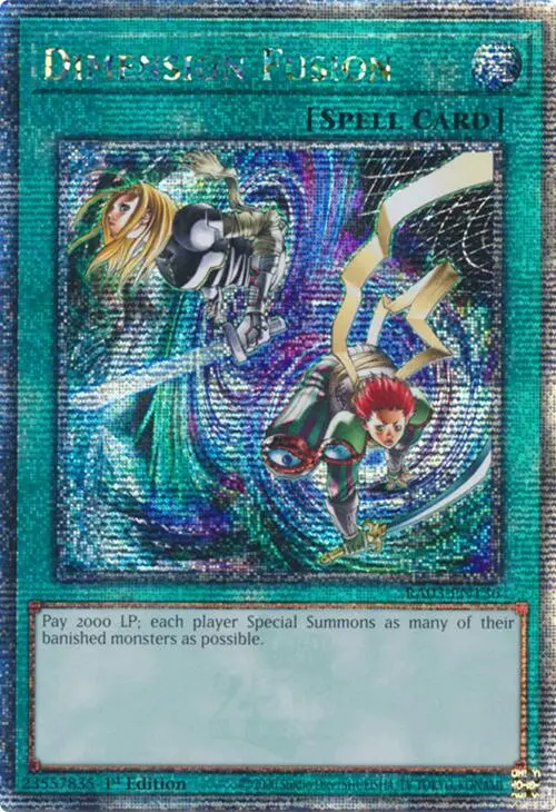 Dimension Fusion (Quarter Century Secret Rare) [Ra03-En136] Quarter Century Secret Rare 1