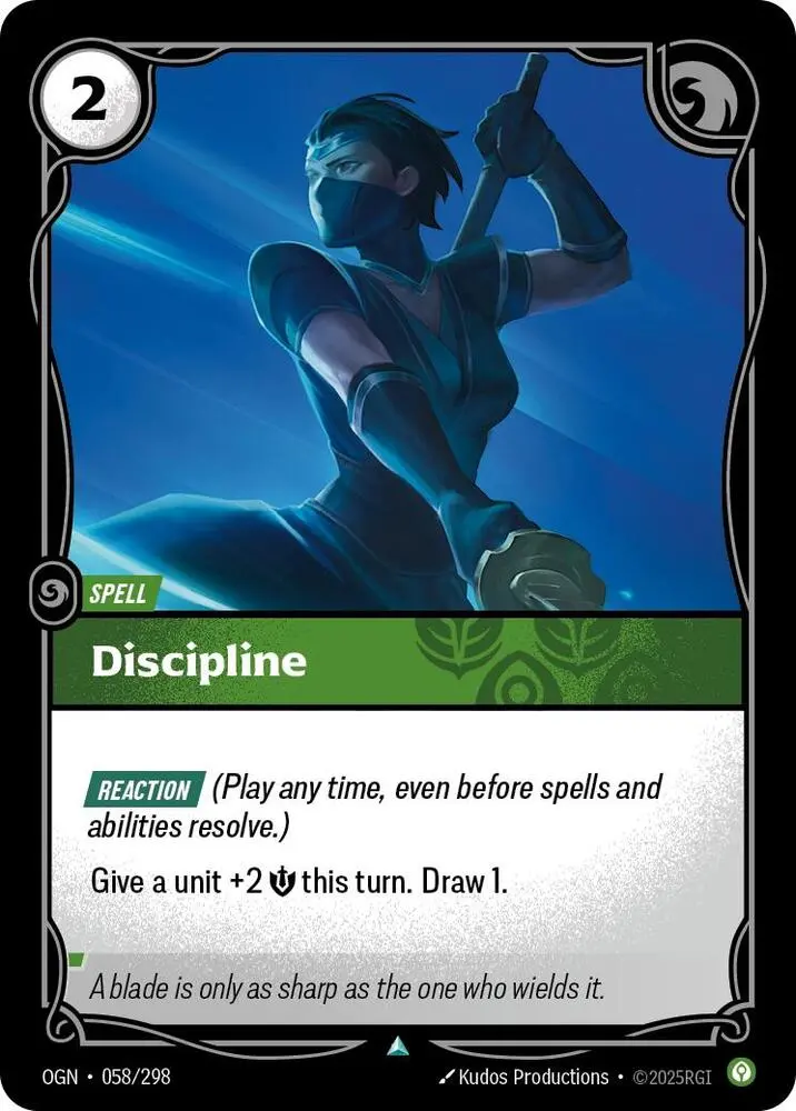 Discipline - Riftbound Organized Play Promotional Cards (Opp) 1