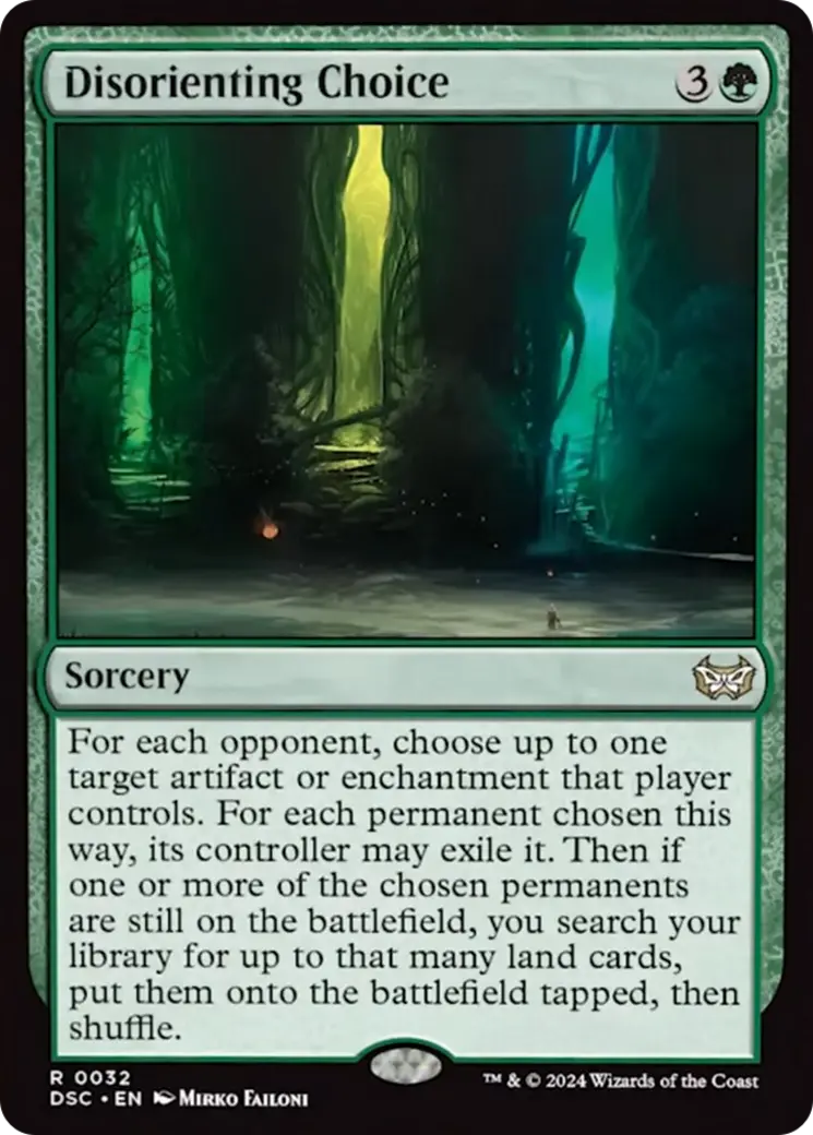 Disorienting Choice [Duskmourn: House Of Horror Commander] 1