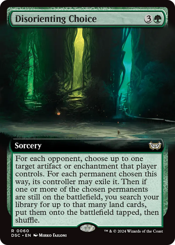 Disorienting Choice (Extended Art) [Duskmourn: House Of Horror Commander] 1