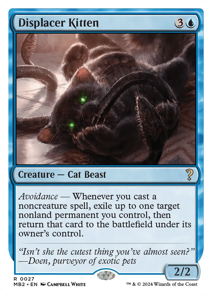 Displacer Kitten (White Border) [Mystery Booster 2] 1