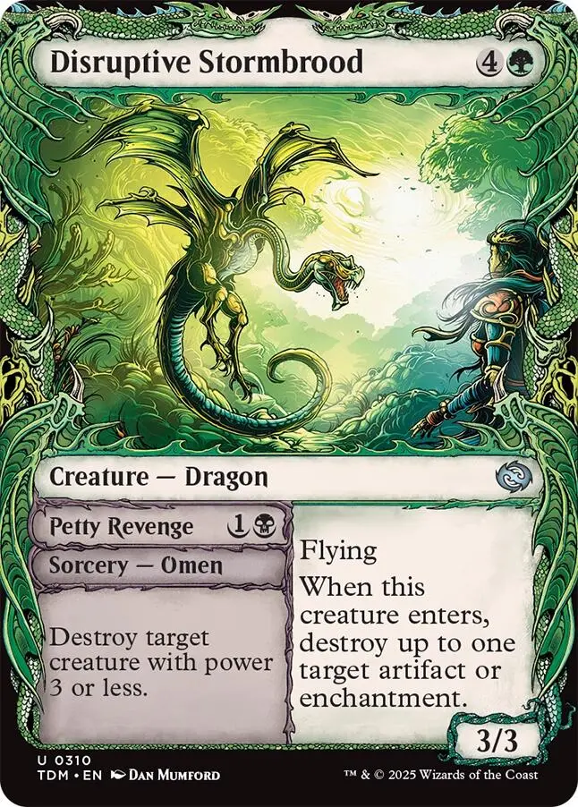 Disruptive Stormbrood (Showcase) [Tarkir: Dragonstorm] 1