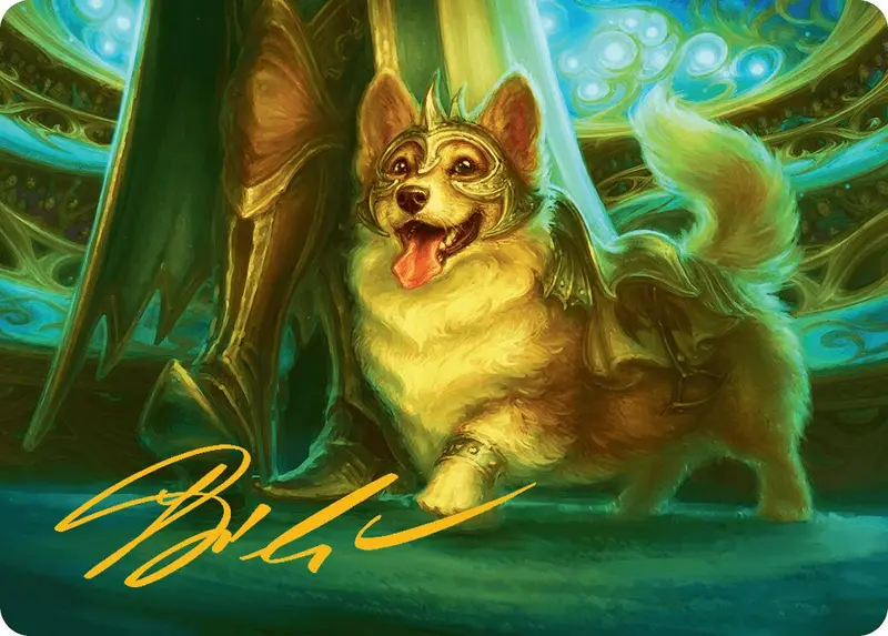 District Mascot Art Card (30/54) (Gold-Stamped Signature) [Aetherdrift Art Series] 1