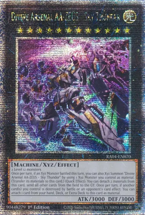 Divine Arsenal Aa-Zeus - Sky Thunder (New Art) [Ra04-En070] Quarter Century Secret Rare 1
