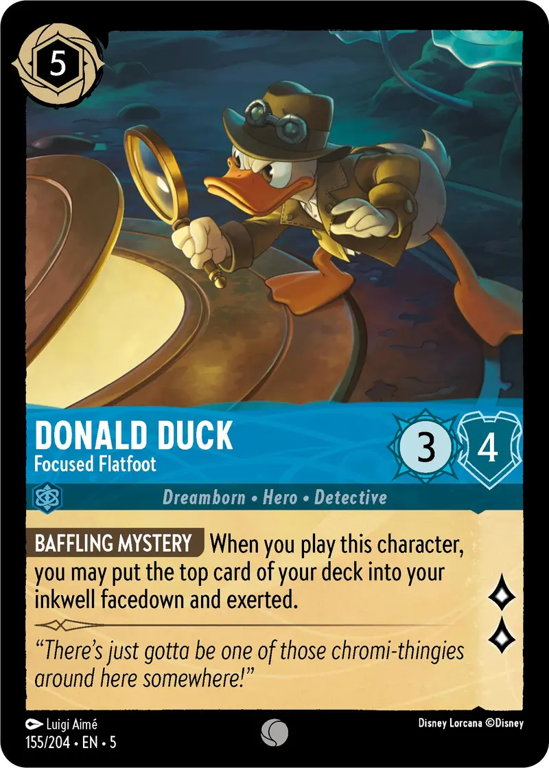 Donald Duck - Focused Flatfoot (155/204) [Shimmering Skies] 1