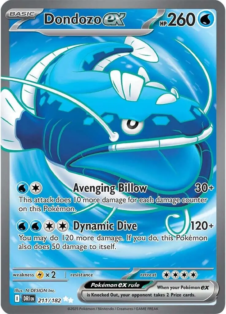 Dondozo Ex (211/182) [Scarlet & Violet: Destined Rivals] 1
