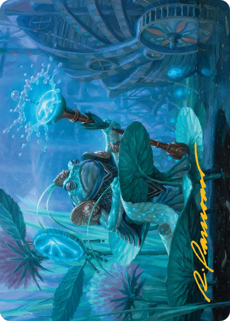 Dour Port-Mage Art Card (Gold-Stamped Signature) [Bloomburrow Art Series] 1
