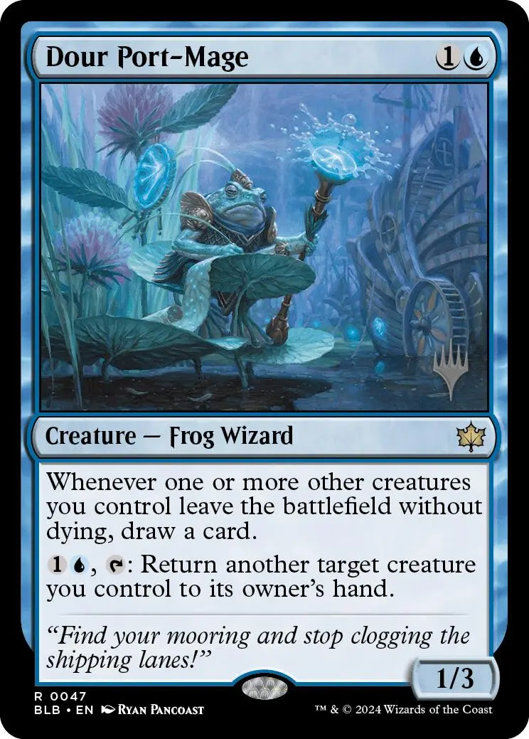 Dour Port-Mage (Promo Pack) [Bloomburrow Promos] 1