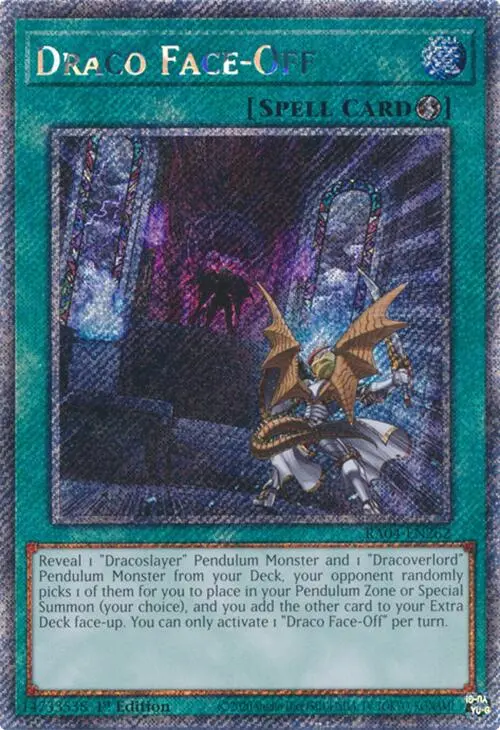 Draco Face-Off [Ra04-En262] Platinum Secret Rare 1