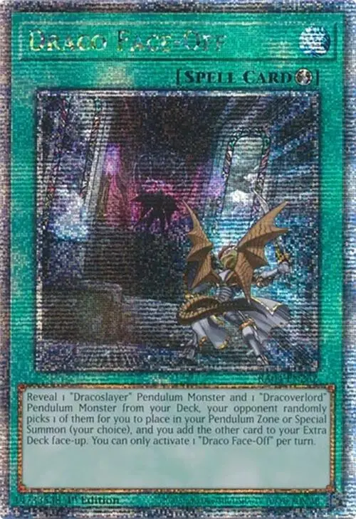 Draco Face-Off [Ra04-En262] Quarter Century Secret Rare 1