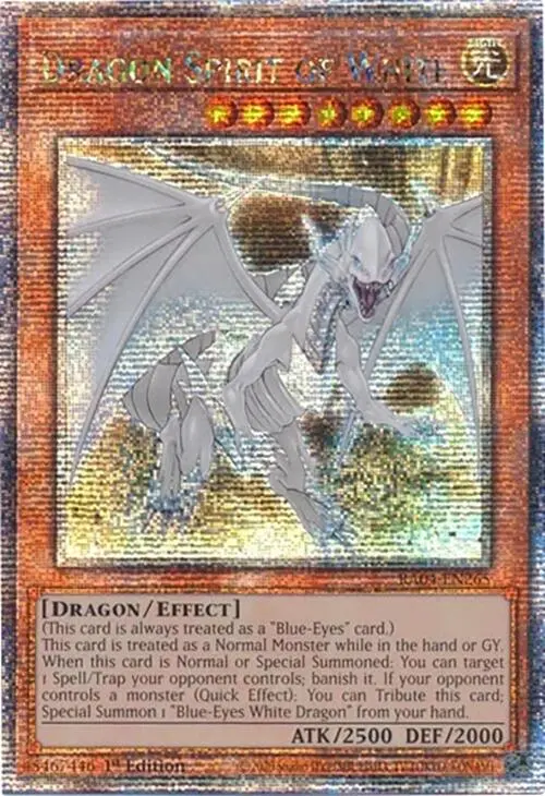Dragon Spirit Of White [Ra04-En265] Quarter Century Secret Rare 1
