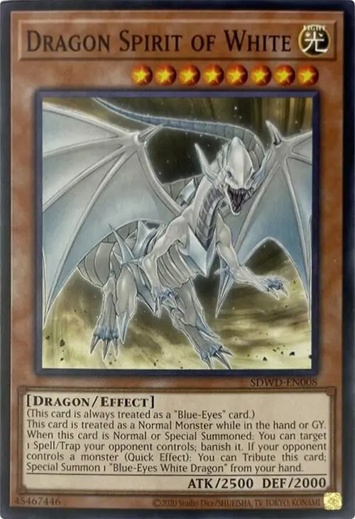 Dragon Spirit Of White (Unlimited Misprint) [Sdwd-En008] Common 1