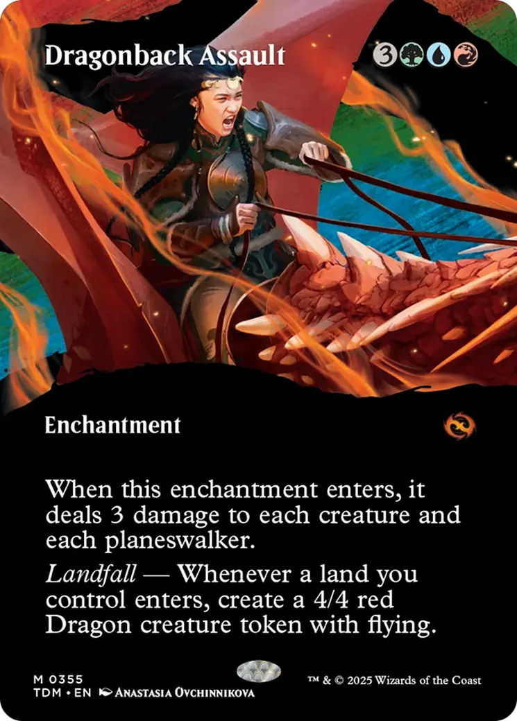 Dragonback Assault (Borderless) [Tarkir: Dragonstorm] 1