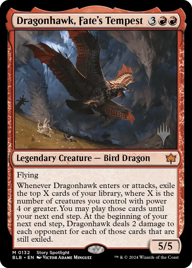 Dragonhawk, Fate's Tempest (Promo Pack) [Bloomburrow Promos] 1